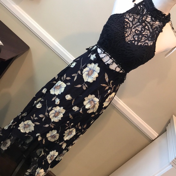 Hello Molly Dresses & Skirts - Hello Molly Floral Lace Top Maxi Dress 8